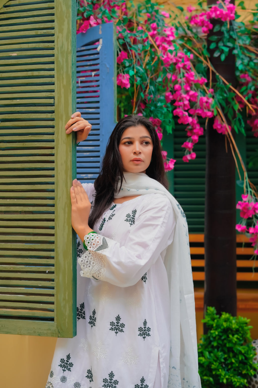 Zafra Embroidered 3Pcs ( Lawn Fabric )